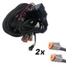 led wiring harness 2x 3-pin connector