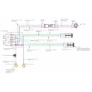 led wiring harness 2x 3-pin connector