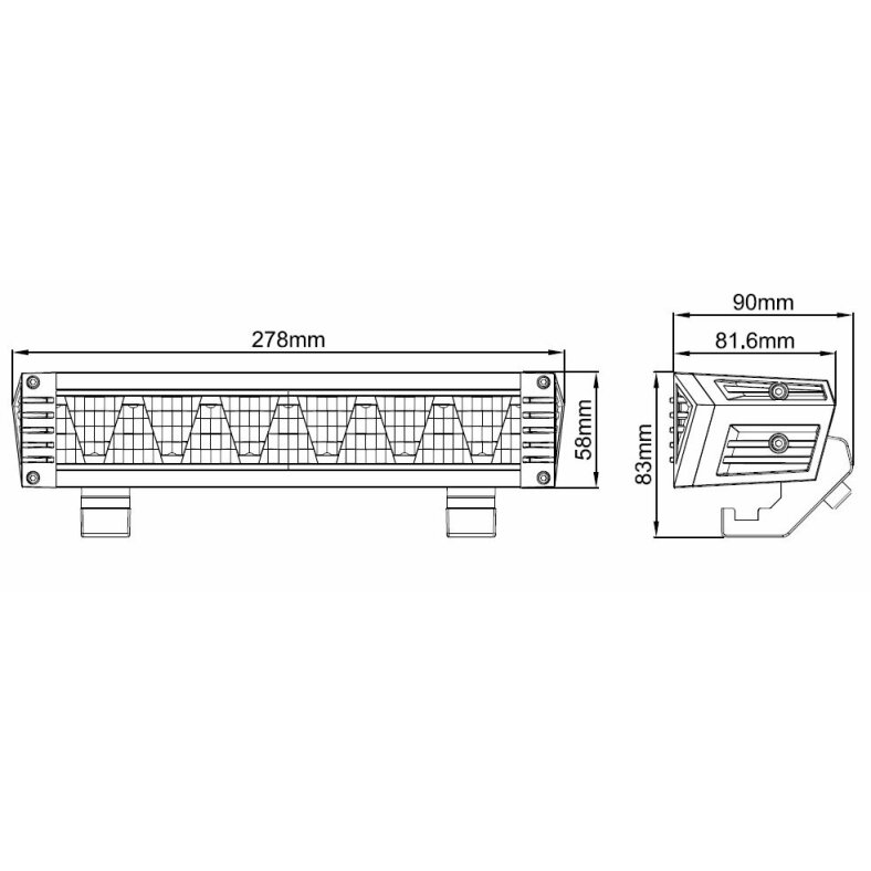 Lightpartz Prime-X 11 LED Onroad Driving Lightbar ECE