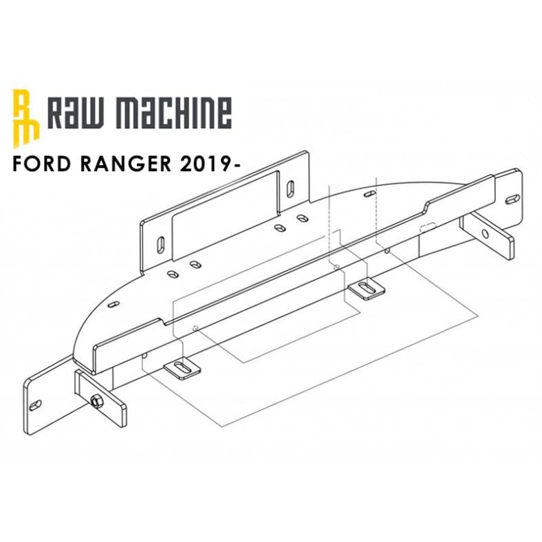 Winch attachment kit Ford Ranger 2019-