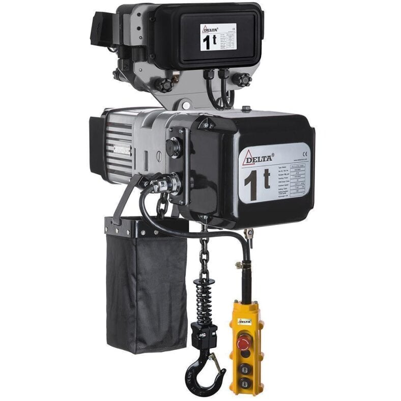 delta electric chain hoist sg dtd 400 volt with electric trolley 3.0 t with 10 m lifting height double speed