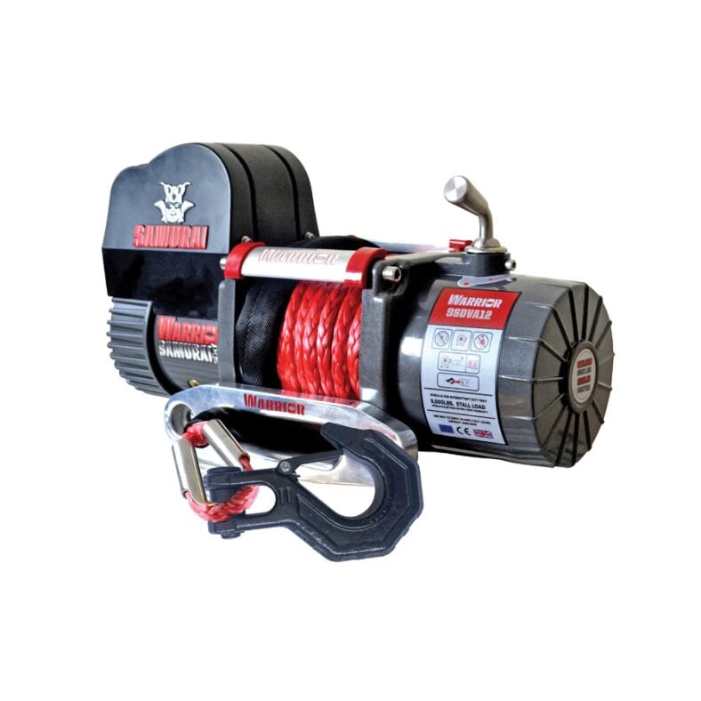 Electric winch boat trailer trailer warrior samurai s9500 short drum Gen2 4.3 t 12 v plastic rope waterproof to ip68