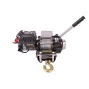 Cable winch system trailer ahk ninja 4500 2 t steel cable 12v incl. quick release fastener