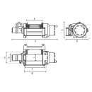 Hydraulic winch Hammer hmw 3.6 pht-en14492-1