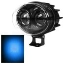LED Warnlicht Blau Spot 6W 9-80V m. DT-Stecker