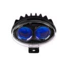 LED Warnlicht Blau Spot 6W 9-80V m. DT-Stecker
