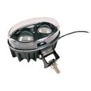 LED Warnlicht Blau Spot 6W 9-80V m. DT-Stecker