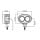 led warning light blue spot 6w 9-80v w. DT plug