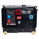 warrior 6.25 kVa silent diesel generator emergency generator power 400v 230v eu5