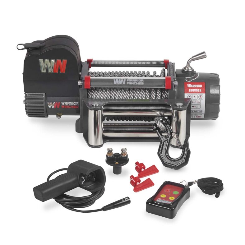 Elektrische Seilwinde Warrior Samurai Gen2 5,4 t 12V wire rope IP68