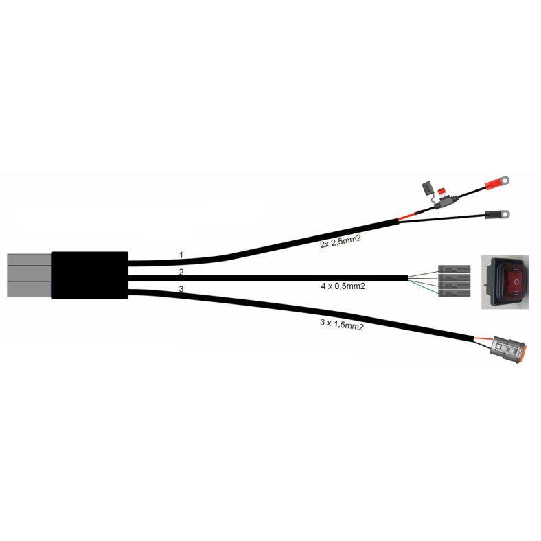 led cable set for 1x X-Type spotlight