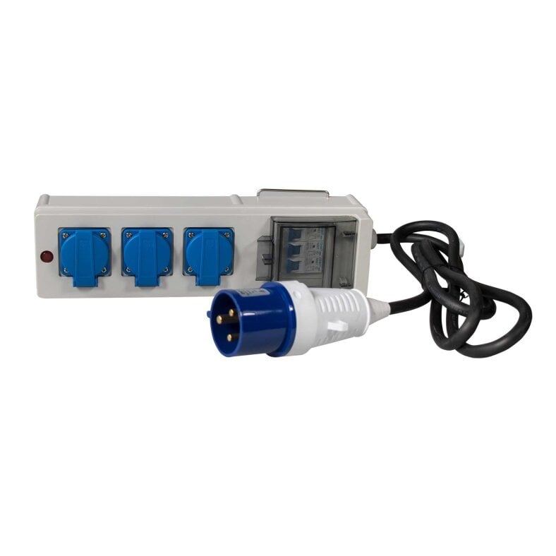 Adapter distributor socket cee 230v 32a to 3x 230v 16A with cable
