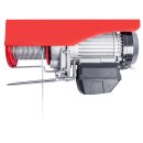 Electric winch hoist wire rope hoist with radio remote control 230v 300/600kg