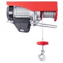 Electric winch hoist wire rope hoist with radio remote control 230v 500/999kg