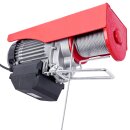 Electric winch hoist wire rope hoist with radio remote control 230v 500/999kg