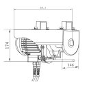 Elektrische Seilwinde Hebezug Seilzug mit Funkfernbedienung 230V 200/400kg