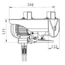 Electric winch hoist wire rope hoist with radio remote control 230v 100/200kg