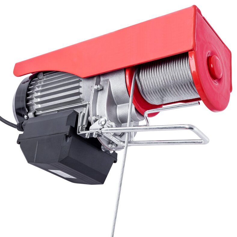 Professional hoist winch with trolley 500/999 kg 230 V wire rope hoist winch hoist crane with wireless remote