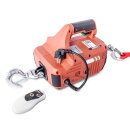 Mobile winch with IR remote control 450kg 4.6m 230v