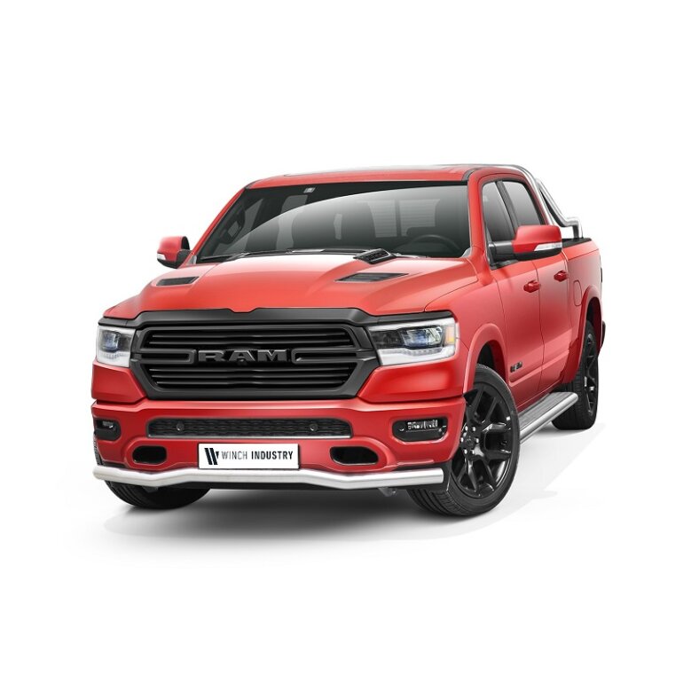 Low spoiler bar, wide front guard - ram 1500 (2019-) polished