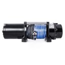 Electric hoisting winch plastic rope with radio remote control 300kg 24v