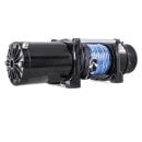 Electric hoisting winch plastic rope with radio remote control 300kg 24v