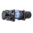 Electric hoisting winch plastic rope with radio remote control 300kg 24v