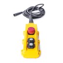 Electric hoisting winch steel cable with radio remote control 300kg 24v