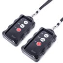 Electric hoisting winch steel cable with radio remote control 300kg 24v