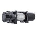 Electric hoisting winch steel cable with radio remote control 300kg 24v