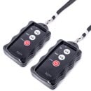 Electric hoisting winch steel cable with radio remote control 600kg 24v