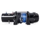 Electric hoisting winch plastic rope with radio remote control 600kg 24v