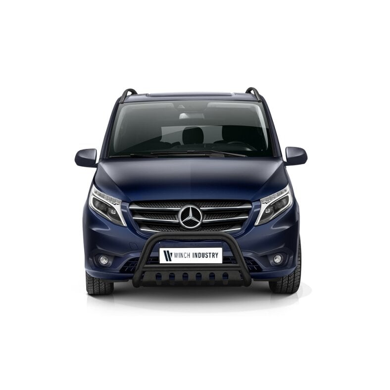 Front guard with sheet metal - Mercedes Vito (2020-) black