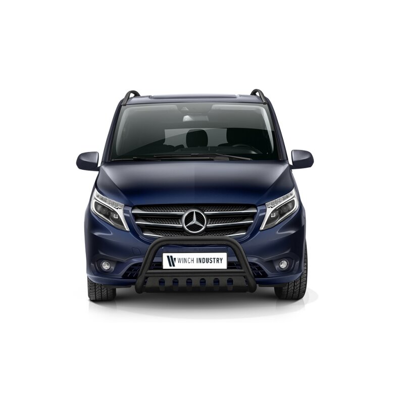 Frontschutzbügel mit Blech - Mercedes Vito (2020-) schwarz
