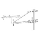 Universal Teleskop-Schwenkarm für Seilwinden Seilzug Hebezug Flaschenzug bis 600 kg