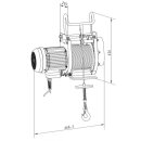 Elektrische Seilwinde Hebezug Seilzug mit Funkfernbedienung 230V 250kg 60m