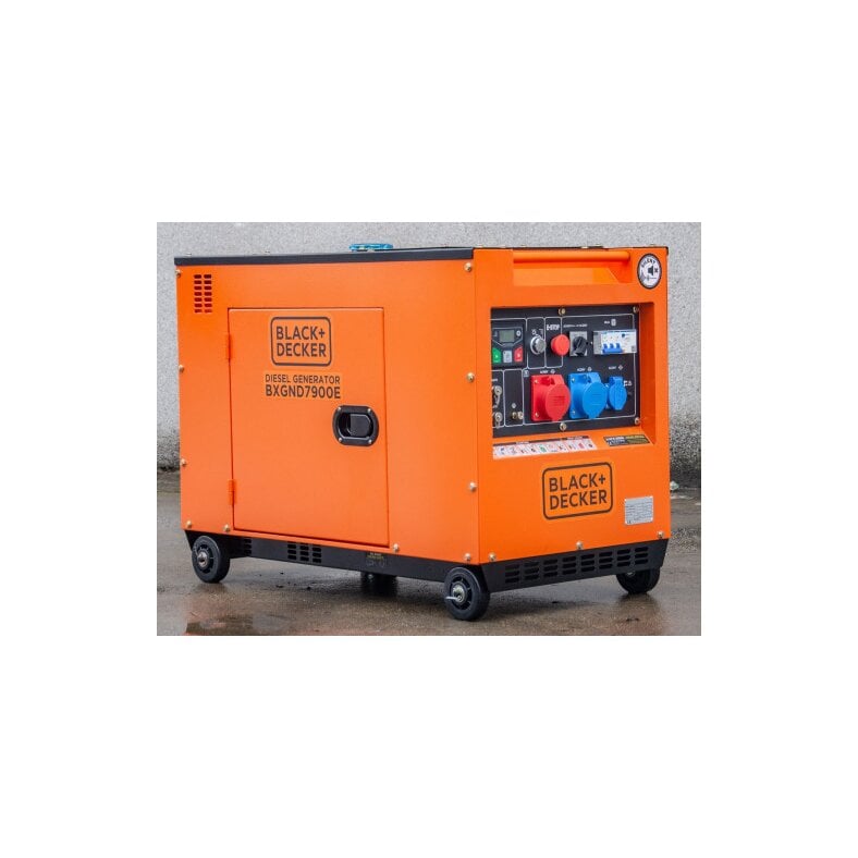 black+decker bxgnd7900e diesel generator full power 8 kva 400v/230v
