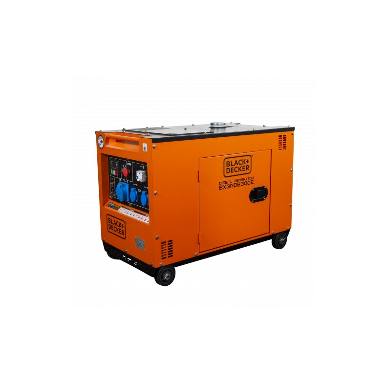 BLACK+DECKER BXGND6300E Diesel Stromaggregat FULL POWER 6500 Watt 230V