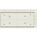 Universal mounting plate mounting plate for winches up to 22000lb