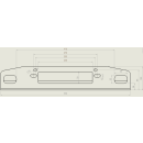 Universal mounting plate mounting plate for winches up to 22000lb