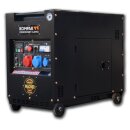 KOMPAK Diesel Stromaggregat Full Power 8 KVA 25L KD8000SE-T-B 400V/230V