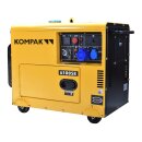 kompak diesel generator 5500 watt 230v