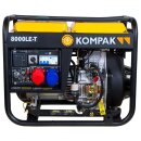 pro-compak full power generator diesel 8 kva 8000le-t 230and400 v