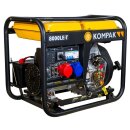 pro-compak full power generator diesel 8 kva 8000le-t 230and400 v