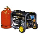 KOMPAK Dual Fuel Gas Benzin 3300 Watt Stromaggregat 230V