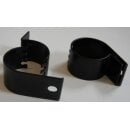 Headlight mount round tube black 60mm