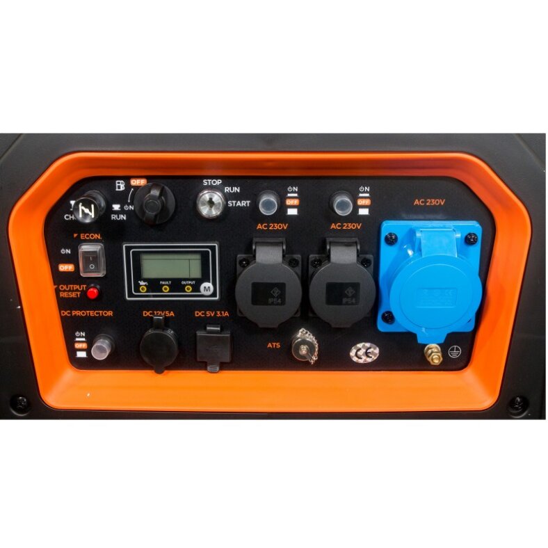 BLACK+DECKER Inverter Generator 6500 Watt 230V E-start wireless remote ATS