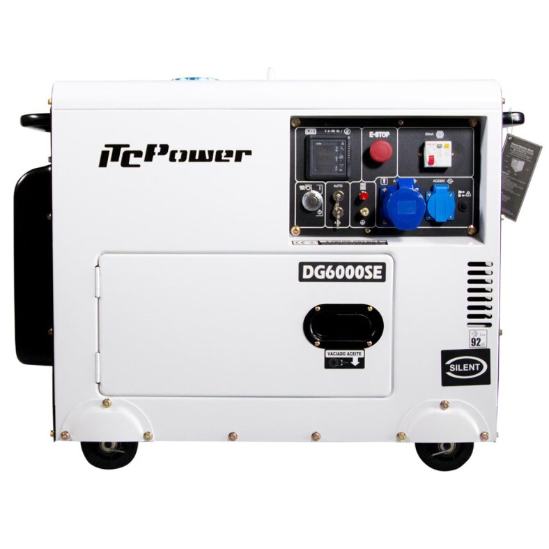 itc power diesel generator 5500 watt 230v