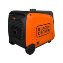 black+decker inverter power generator petrol 3900 watt 230v e-start radio start ats