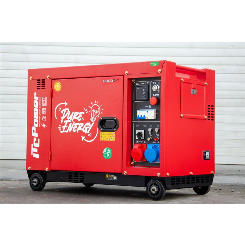 ITC POWER 8000D Diesel Generator FULL POWER 8KVA  400V/230V